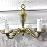 Pair of bronze wall lamps 2 lights