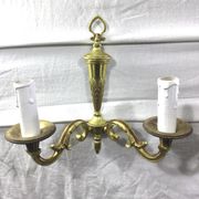 Pair of bronze wall lamps 2 lights