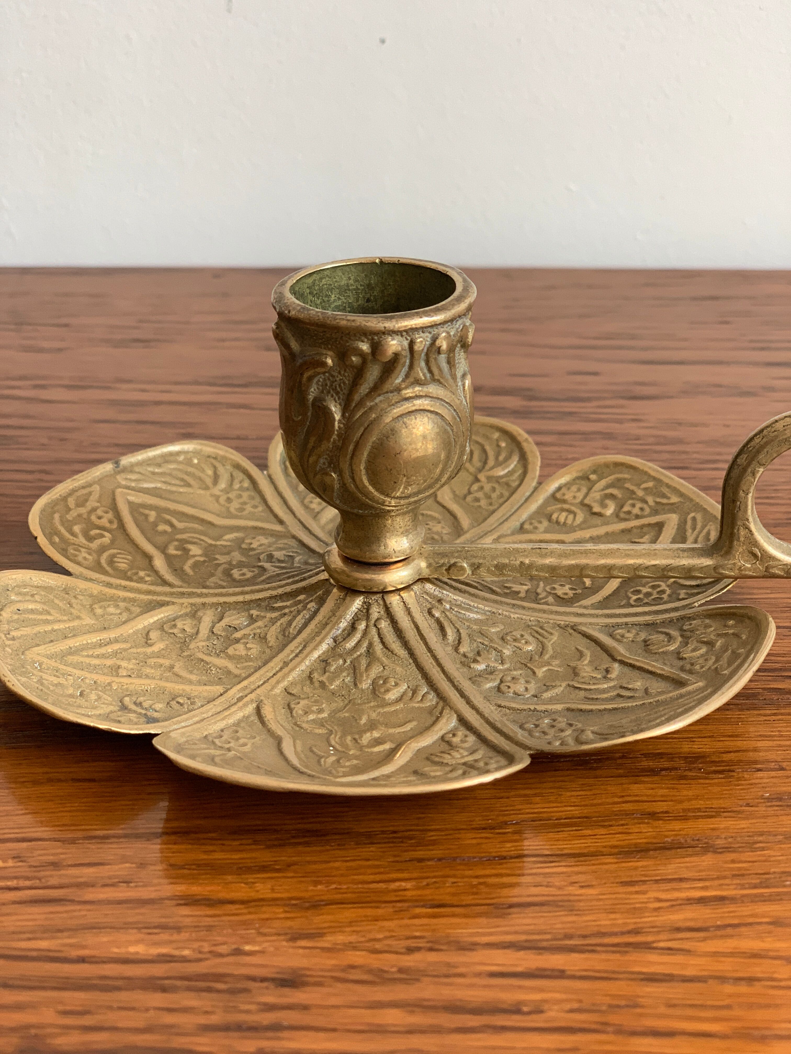 Brass candle holder