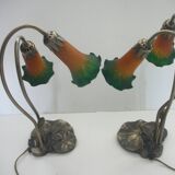 Pair of nymphea lamps
