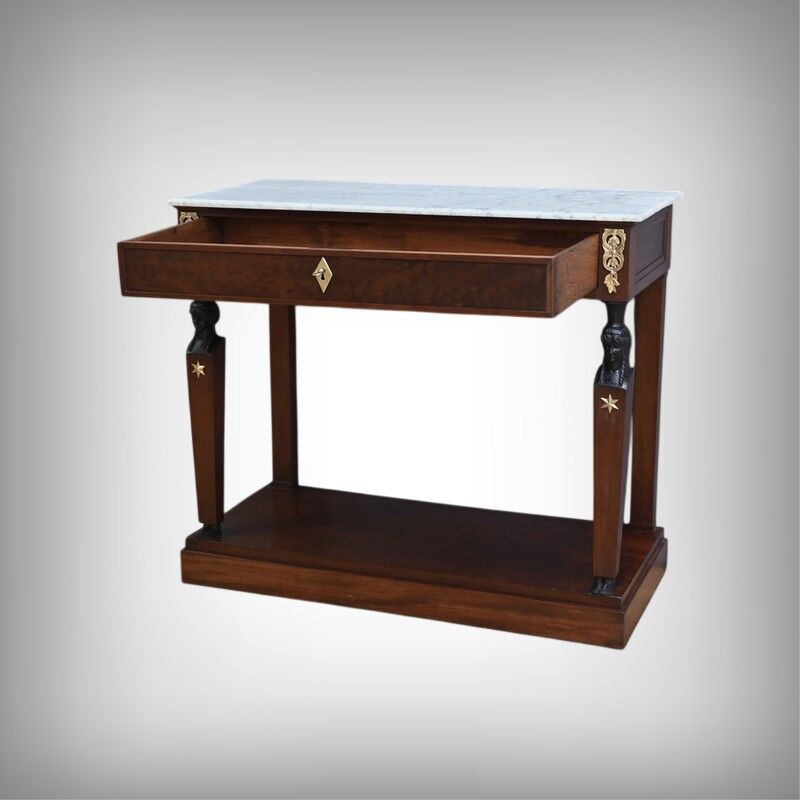 Return from Egypt mahogany console, Empire period – early 19th century