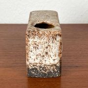 Brutalist Fat Lava vase from the mid-century by Van Woerden for Vest Keramik, 1960s.