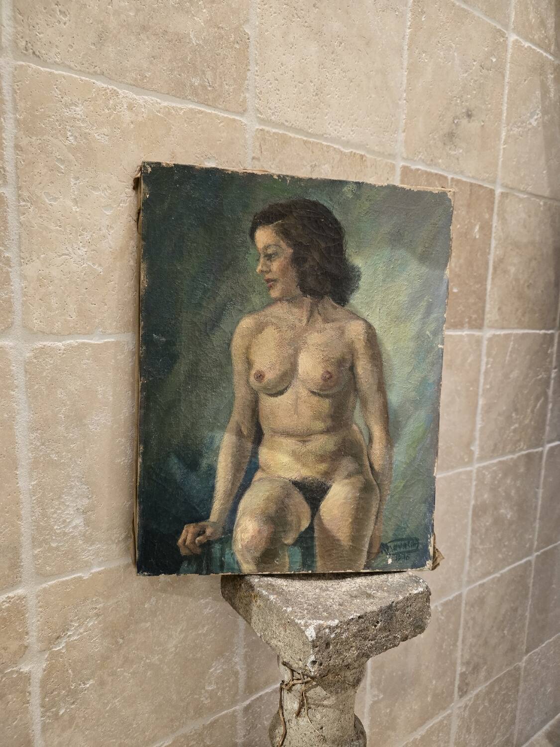 Nude oil painting