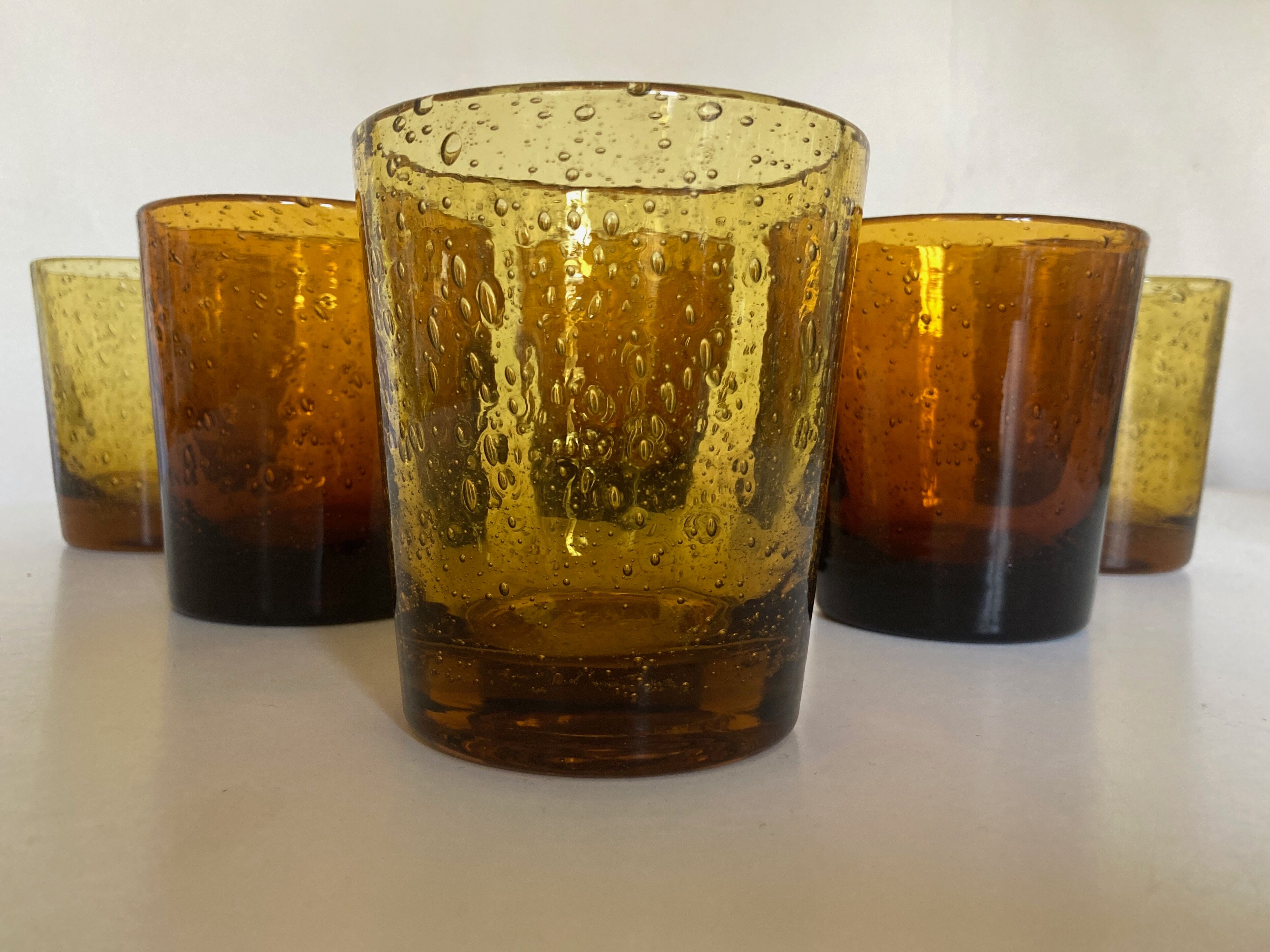 Set de 6 verres de Biot 1960