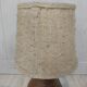 Sandstone lamp and wool lampshade