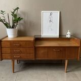 Vintage chest of drawers / sideboard from the 50s in golden oak