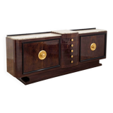 Art Deco sideboard in solid wood and marble