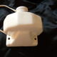 Porcelain and opaline art deco wall lamp