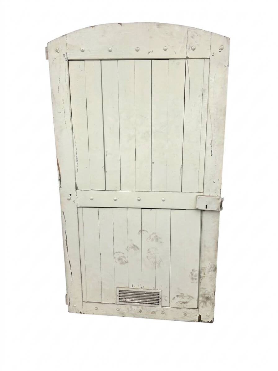 19th-century solid oak barn door