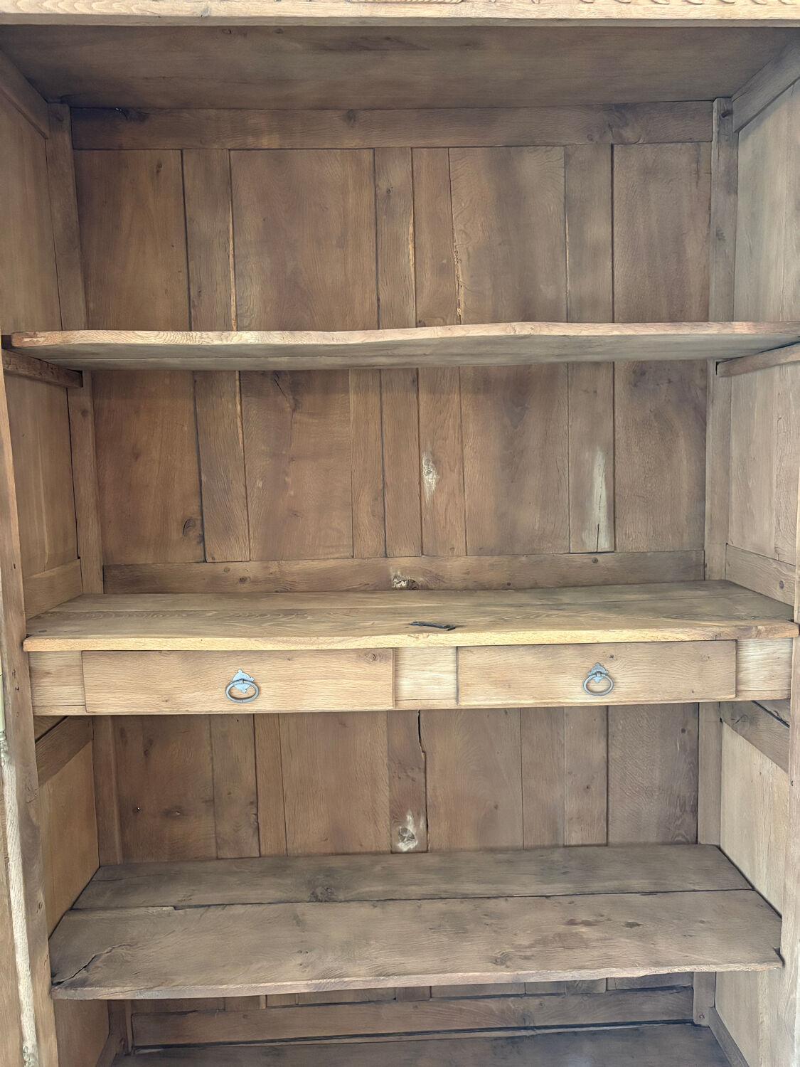 Norman oak cabinet with sandblasted finish