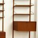Modular wall shelf in teak – Danish design by Poul Cadovius