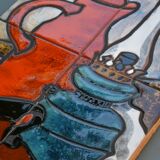 Ceramic plaque Vallauris Raymonde Leduc
