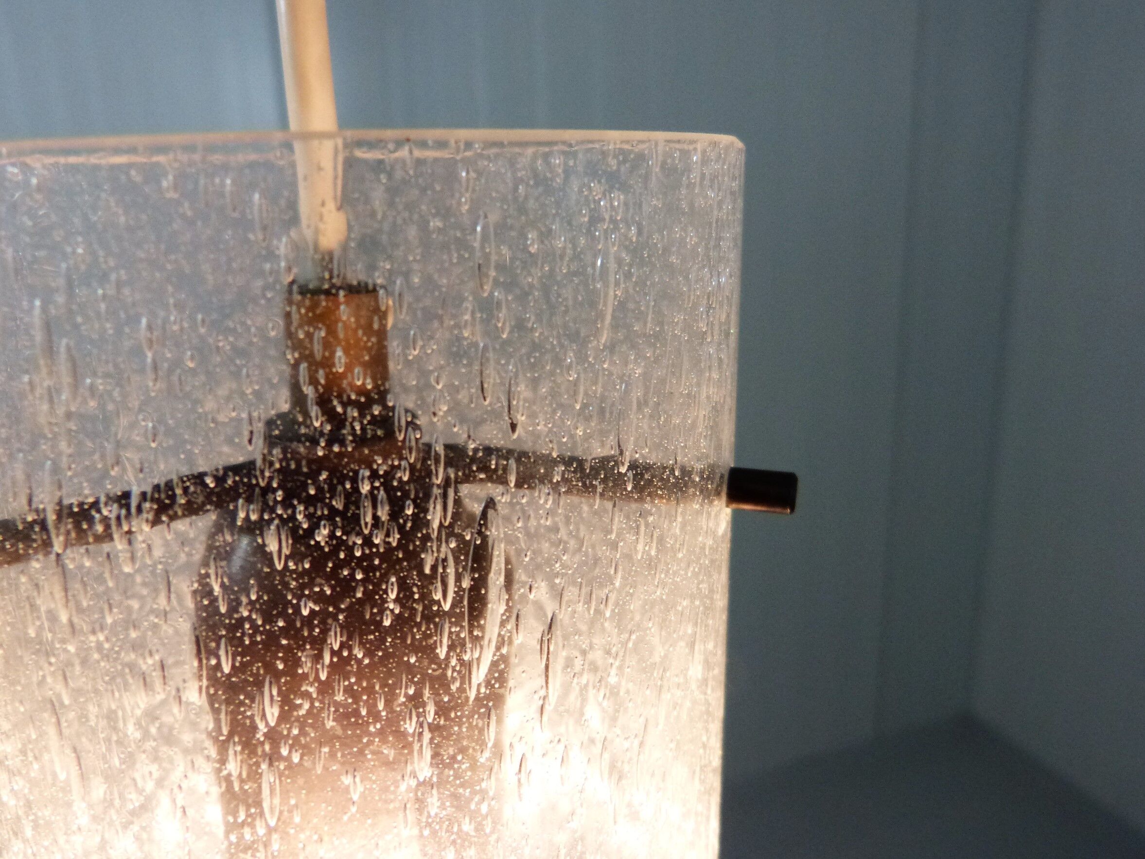 Glass hanging lamp Kaiser Leuchten, 1960’s