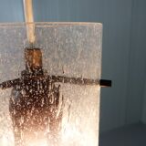 Suspension en verre Kaiser Leuchten, années 1960