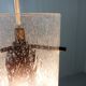 Glass hanging lamp Kaiser Leuchten, 1960’s