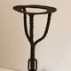 Pair of wrought iron fire tongs