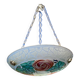 Joli lustre Art Déco Loys Lucha motif roses