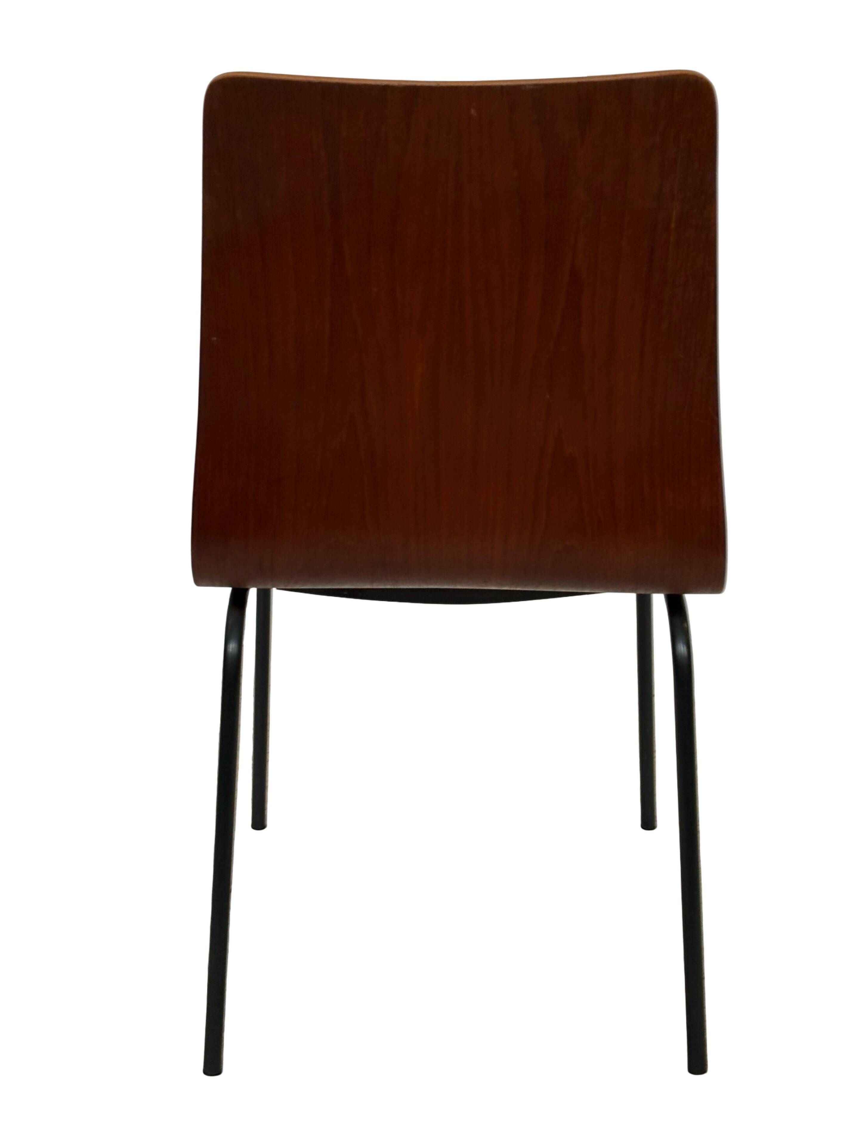 Vintage dining chair Friso Kramer for Auping 'Euroika' plywood design