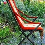 Folding armchair chair Napoleon III of the nineteenth century