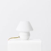 Set of 2 Mushroom Table Lamps by Venini for Mazzega, Italy, 1960s