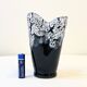 Vintage blue and white Vallauris ceramic Fat Lava vase, 1950s