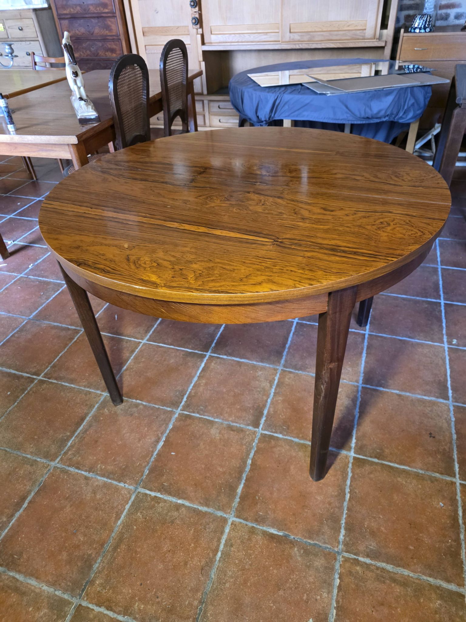 Table scandinave extensible en palissandre des années 60