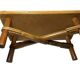 Vintage bamboo and rattan step stool