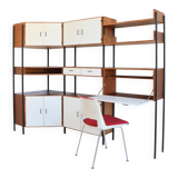 Bibliothèque d’angle modulable vintage 1950s