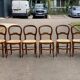 6 Louis Philippe chairs in solid wood and straw