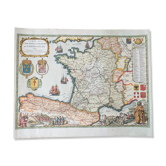 Map of the paths of Santiago de Compostela 1648