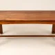 Dining table and 4 solid sheesham wood chairs in Arts & Crafts style.