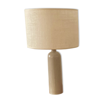 Lampe grès et jute