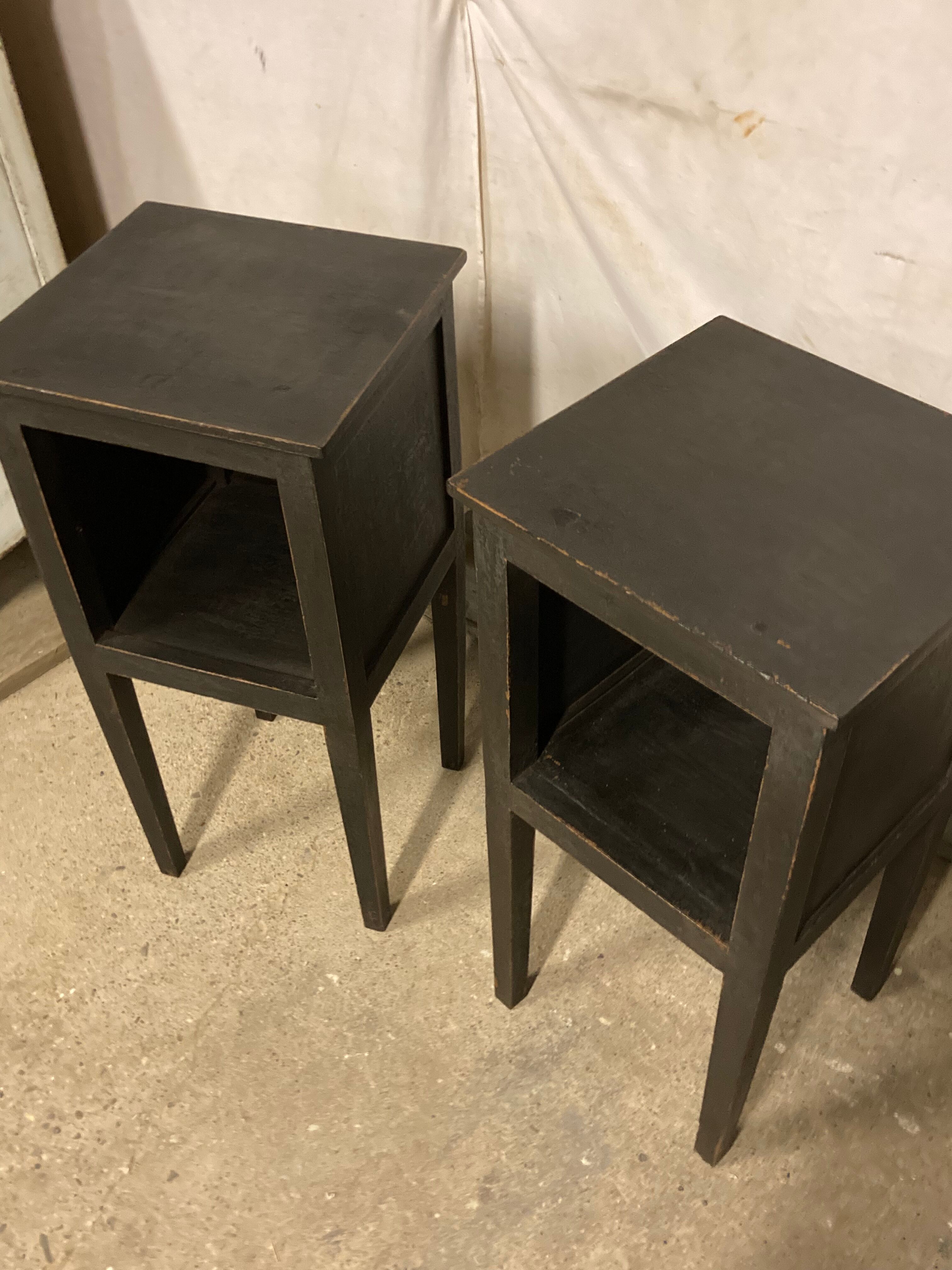 Pair of directoire bedside