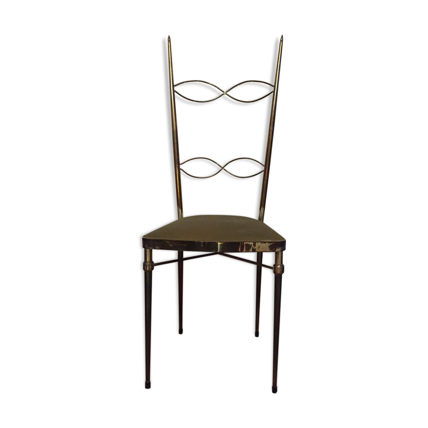 Golden metal chair design