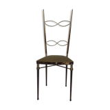 Golden metal chair design