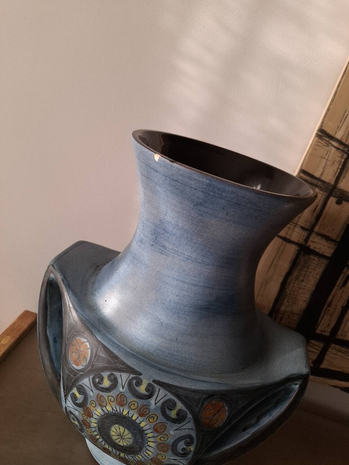 Ceramic vase by Jean de Lespinasse