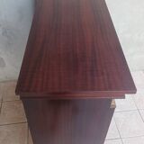 Empire style display cabinet in mahogany veneer