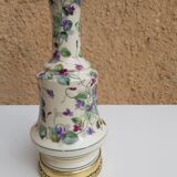 Oil lamp in porcelain and bronze XIX th