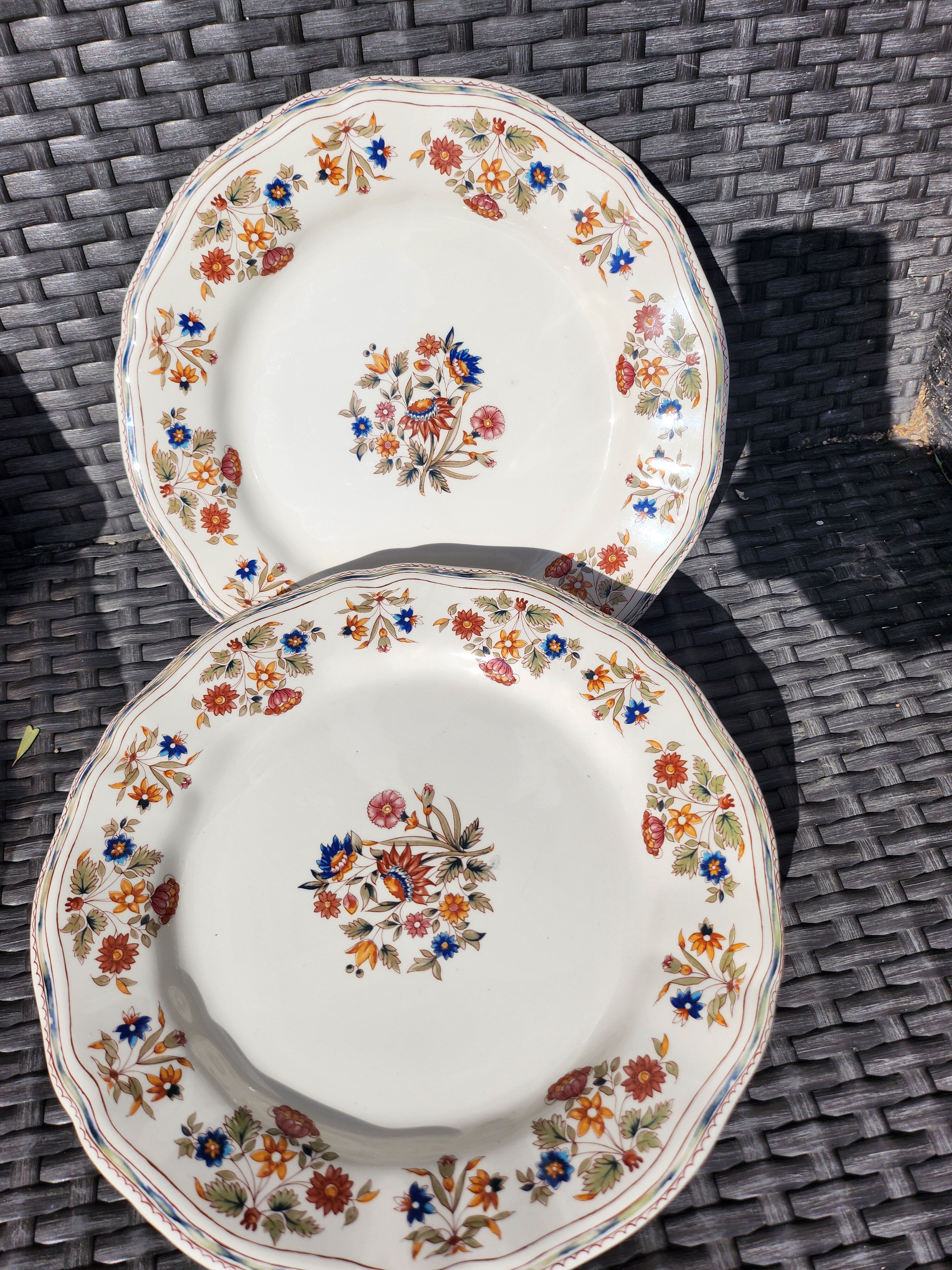 6 flat plates Gien