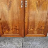 Portes d"armoire placage noyer ancienne