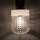 Wall lamp in wood and chrome glass 70s