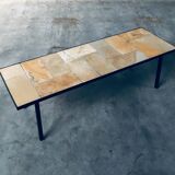 Mid-Century Minimalist Ceramic Tile Coffee Table, France, 1960s