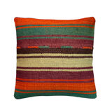 Vintage turkish Kilim cushion cover 40x40cm