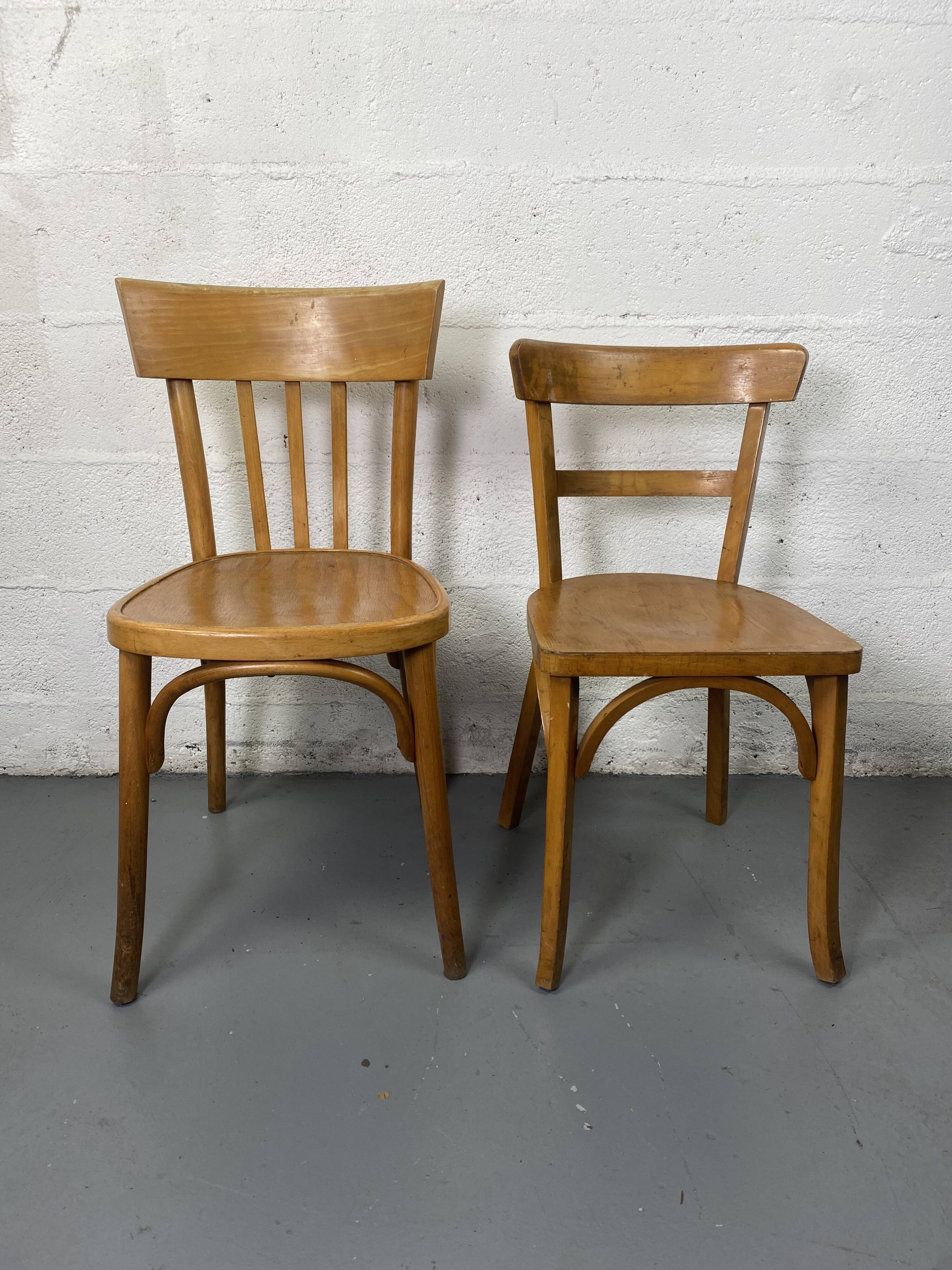 Mismatched bistro chair x2