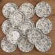12 assiettes Terre de fer Longwy