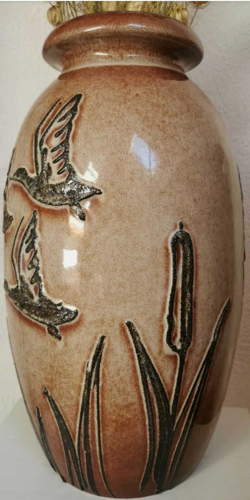 Vase West Germany Joncs