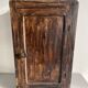 Patinated wooden toilet cabinet / pharmacy