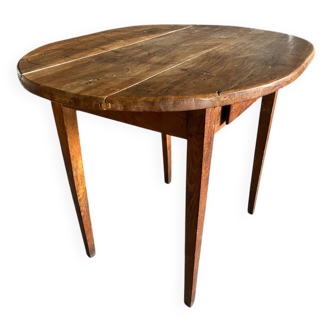 Table ancienne fermière bois massif ovale