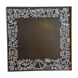 Tableau "ardoise" Keith Haring "the estate" 1983 édition Villac