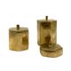 Set of 3 solid Brass boxes , De Falco Italy 1970s